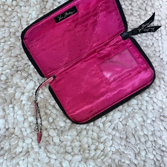 Vera‎ Bradley Mocha Rouge Floral Quilted Double ID Wallet Wristlet - Picture 3 of 3